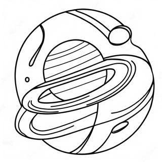 Colorful Saturn Planet Coloring Page 22784-20967