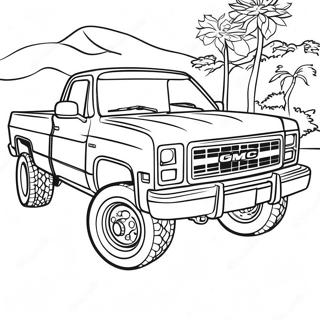 Gmc Truck Coloring Pages