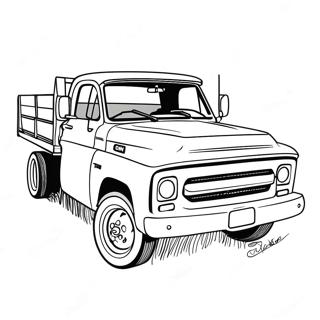 Classic Gmc Truck Coloring Page 22794-20973