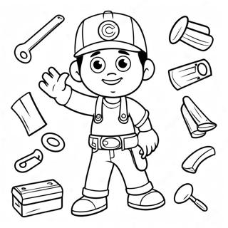 Handy Manny With Tools Coloring Page 22804-20981