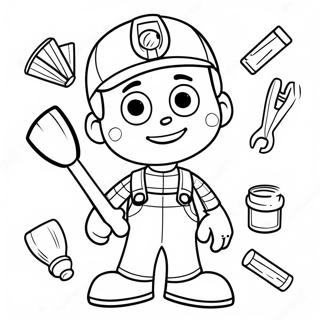 Handy Manny With Tools Coloring Page 22804-20984