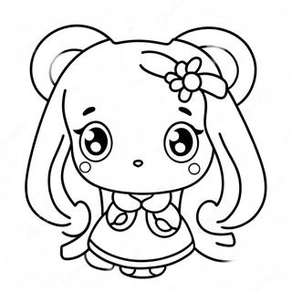 Kawaii Girl Coloring Pages