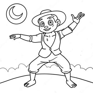 M3gan Dancing In The Moonlight Coloring Page 22824-20997