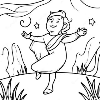 M3gan Dancing In The Moonlight Coloring Page 22824-20999