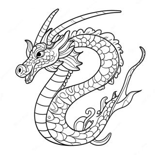 Majestic Sea Dragon Coloring Page 22834-21005