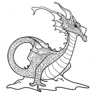 Majestic Sea Dragon Coloring Page 22834-21006