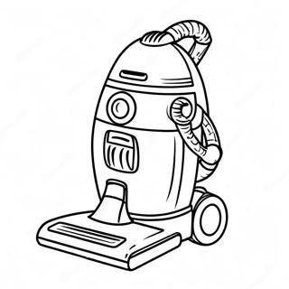 Funny Vacuum Cleaner Coloring Page 22844-21013