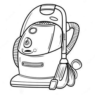 Funny Vacuum Cleaner Coloring Page 22844-21014