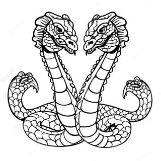 Three Headed Hydra Coloring Page 22864-21031