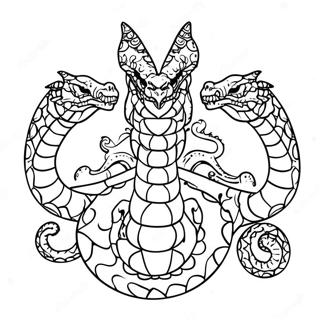 Three Headed Hydra Coloring Page 22864-21032