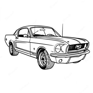 Ford Mustang Racing Car Coloring Page 22874-21039