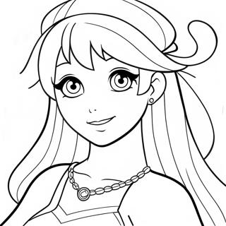 Anime Princess Coloring Page 22883-21042