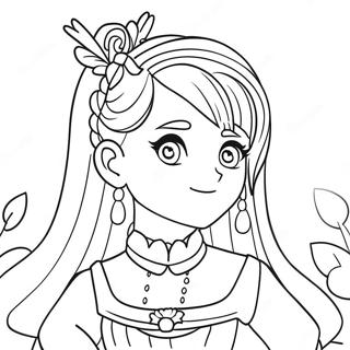 Anime Princess Coloring Page 22883-21044