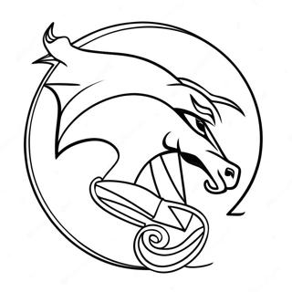 Denver Broncos Logo Coloring Page 22893-21051