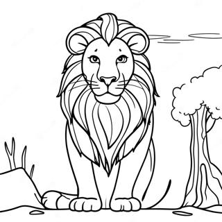 Aslan The Majestic Lion Coloring Page 22904-21061