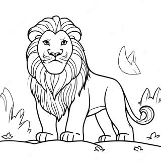 Aslan The Majestic Lion Coloring Page 22904-21062