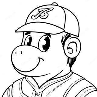 Braves Mascot Coloring Page 22924-21077