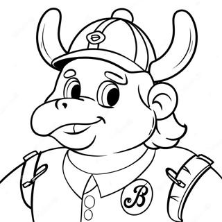 Braves Mascot Coloring Page 22924-21078