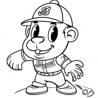 Braves Mascot Coloring Page 22924-21080