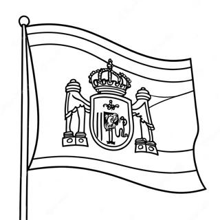 Spain Flag Coloring Page 22953-21099