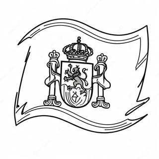 Spain Flag Coloring Page 22953-21100