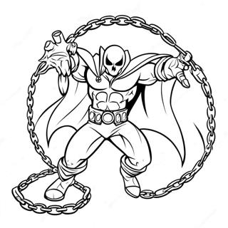 Spawn With Chains Coloring Page 22974-21117