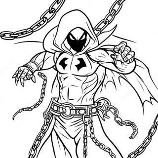 Spawn With Chains Coloring Page 22974-21119