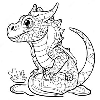 Water Dragon Coloring Page 22983-21122