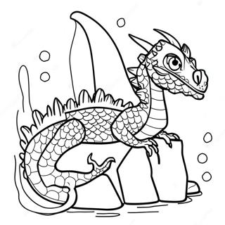 Water Dragon Coloring Page 22983-21123