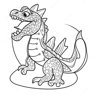 Water Dragon Coloring Page 22983-21124