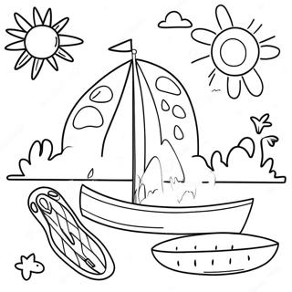 Summer Fun Coloring Page 22993-21131