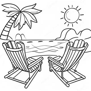 Sunny Beach Day Coloring Page 22994-21135