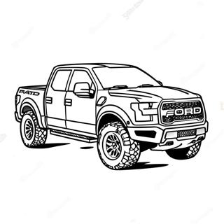 Ford Raptor Off Road Coloring Page 23003-21140