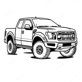 Ford Raptor In Action Coloring Page 23004-21144