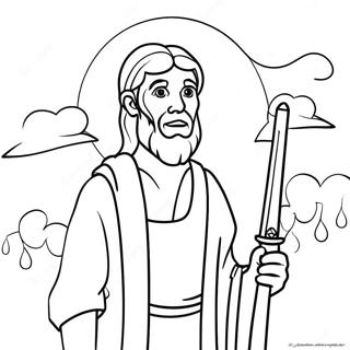 Elijah Coloring Page 23013-21147