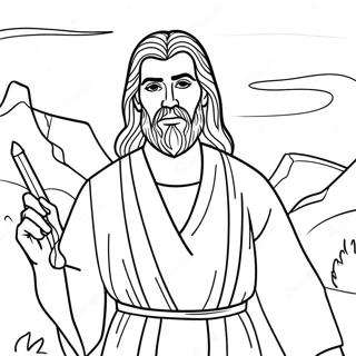 Elijah Coloring Page 23013-21148