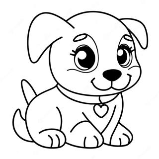 Realistic Puppy Coloring Page 2301-1882