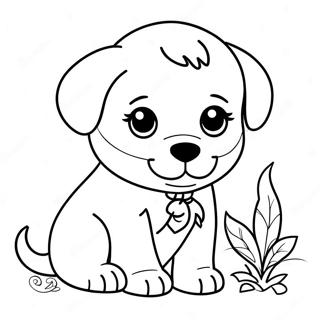 Realistic Puppy Coloring Page 2301-1883