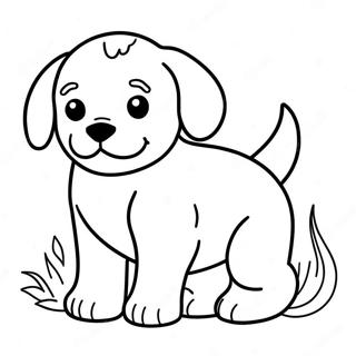 Realistic Puppy Coloring Page 2301-1884