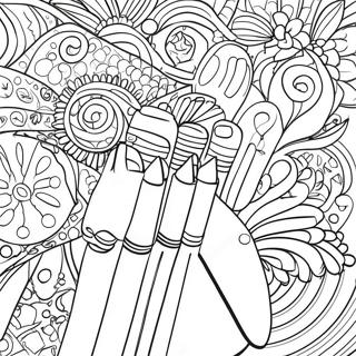 Markers Coloring Page 23043-21170