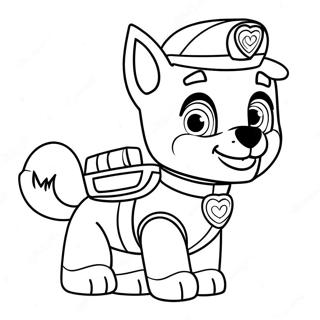 Paw Patrol Valentine S Day Coloring Page 23053-21180