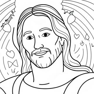 Jesus Loves You Coloring Page 23063-21186