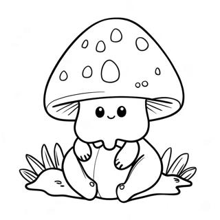 Mushroom Gnome Coloring Page 23073-21194