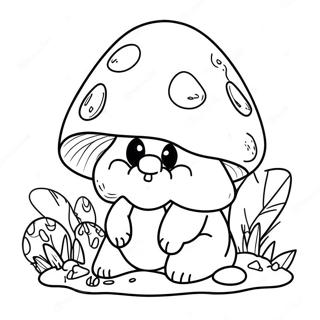 Mushroom Gnome Coloring Page 23073-21195