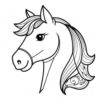 Horse Head Coloring Pages