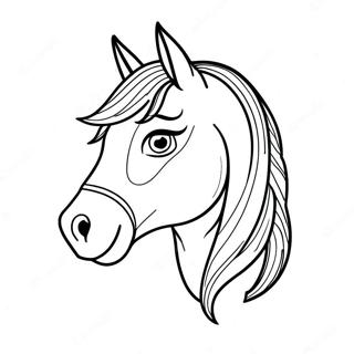 Horse Head Coloring Page 23083-21202