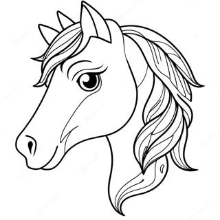 Horse Head Coloring Page 23083-21203