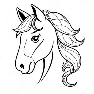 Horse Head Coloring Page 23083-21204