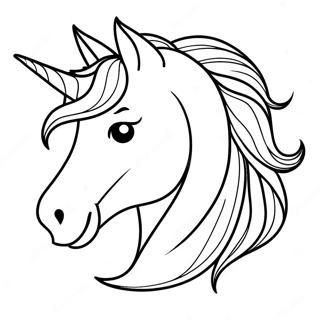 Majestic Horse Head Coloring Page 23084-21206