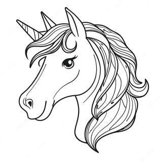 Majestic Horse Head Coloring Page 23084-21207